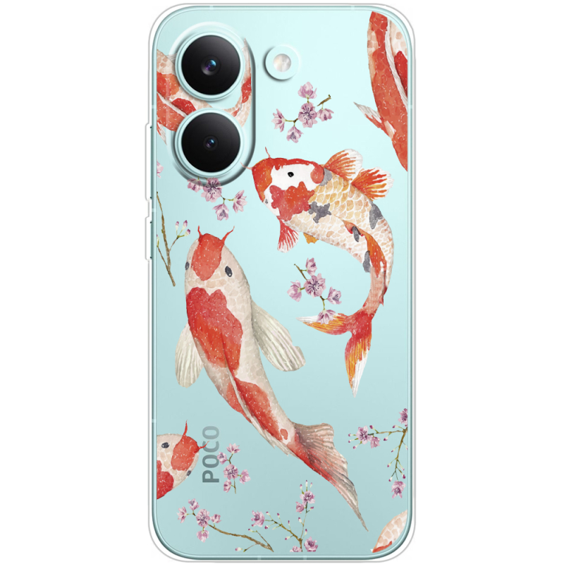 Прозорий чохол BoxFace Poco X8 Pro Japanese Koi Fish