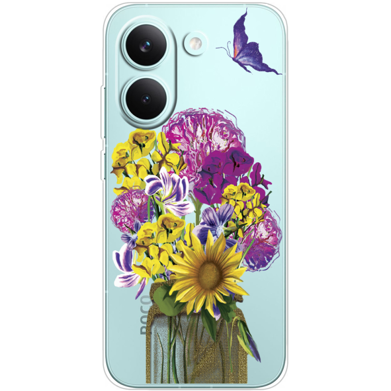 Прозорий чохол BoxFace Poco X8 Pro My Bouquet