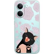 Прозорий чохол BoxFace Poco X8 Pro Meow