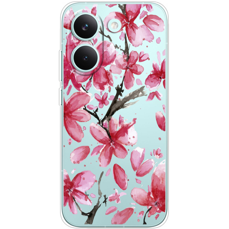 Прозорий чохол BoxFace Poco X8 Pro Pink Magnolia