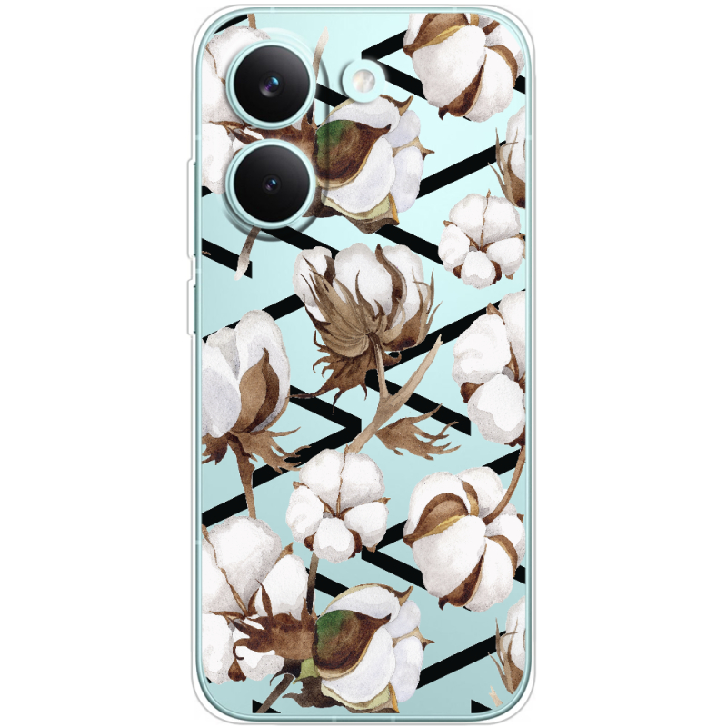 Прозорий чохол BoxFace Poco X8 Pro Cotton flowers