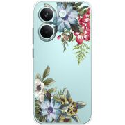 Прозорий чохол BoxFace Poco X8 Pro Floral