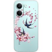 Чохол зі стразами Poco X8 Pro Swallows and Bloom