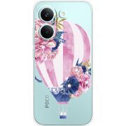 Чохол зі стразами Poco X8 Pro Pink Air Baloon