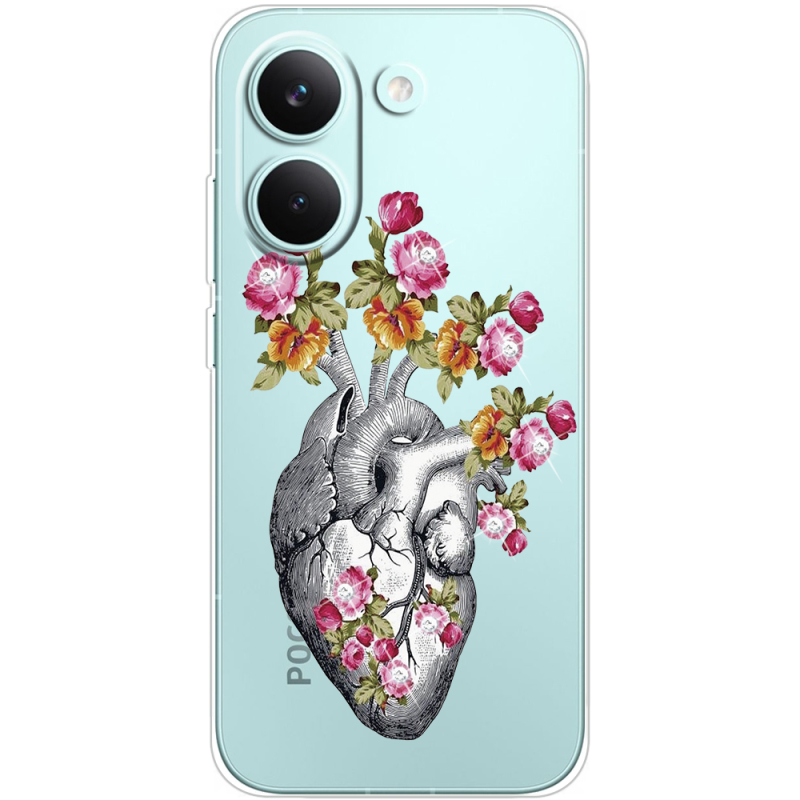 Чохол зі стразами Poco X8 Pro Heart