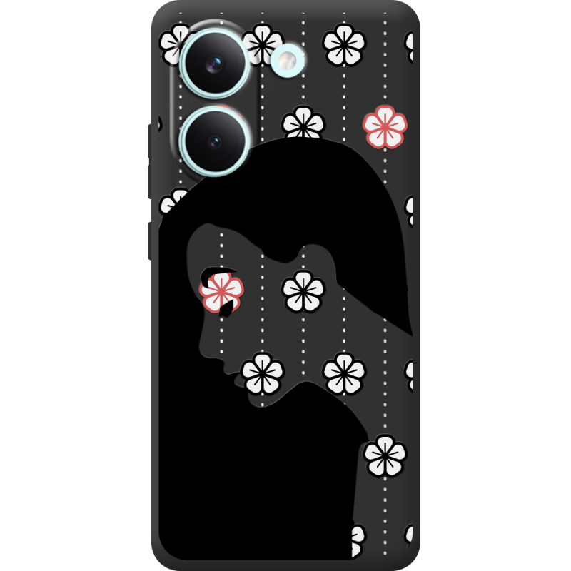 Чорний чохол BoxFace Poco X8 Pro Flower Hair