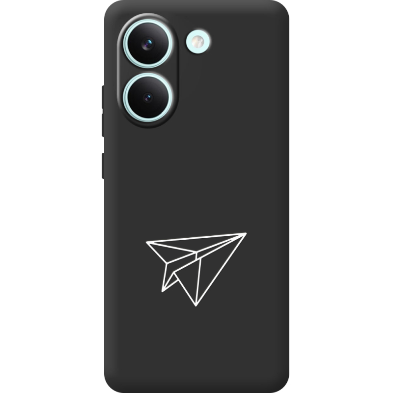 Чорний чохол BoxFace Poco X8 Pro Paper Plane