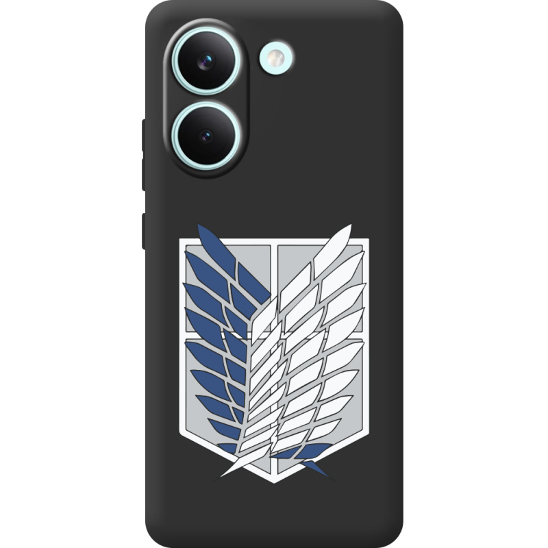 Чорний чохол BoxFace Poco X8 Pro Атака Титанов Крылья Свободы