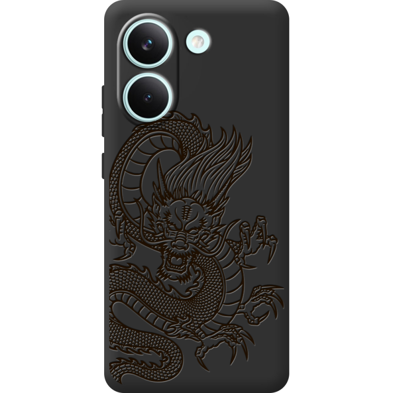 Чорний чохол BoxFace Poco X8 Pro Chinese Dragon