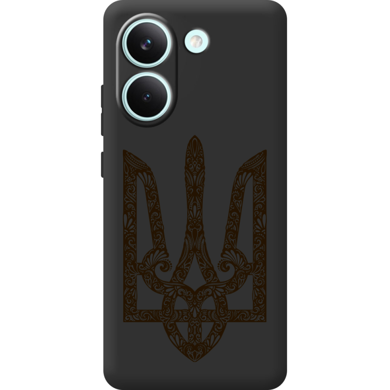 Чорний чохол BoxFace Poco X8 Pro Ukrainian Trident