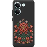 Чорний чохол BoxFace Poco X8 Pro Ukrainian Ornament