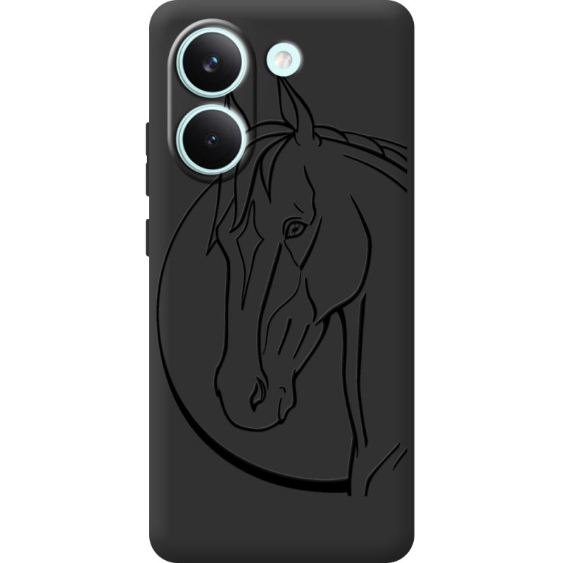 Чорний чохол BoxFace Poco X8 Pro Horse
