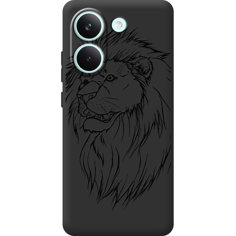 Чорний чохол BoxFace Poco X8 Pro Lion