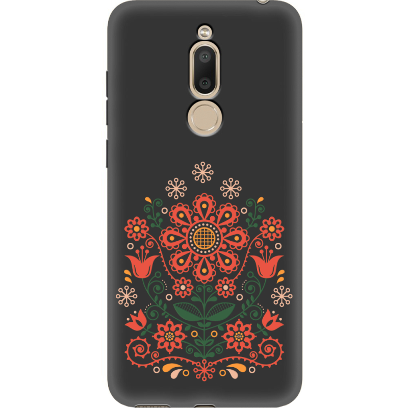 Черный чехол Uprint Meizu M6T Ukrainian Ornament