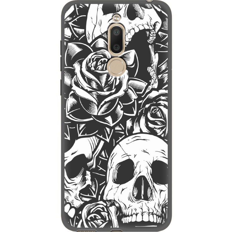 Черный чехол Uprint Meizu M6T Skull and Roses