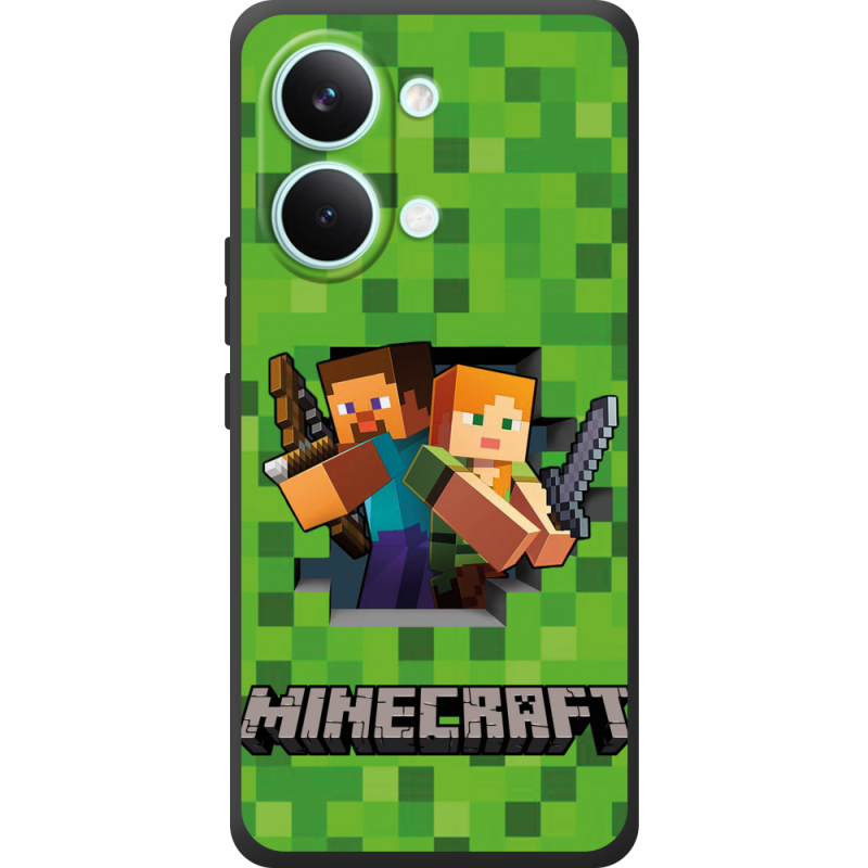 Чохол BoxFace Poco X8 Pro Max Майнкрафт Стів і Алекс