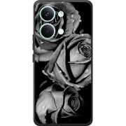Чохол BoxFace Poco X8 Pro Max Black and White Roses