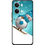 Чохол BoxFace Poco X8 Pro Max Skier Snowman