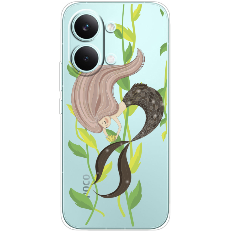 Прозорий чохол BoxFace Poco X8 Pro Max Cute Mermaid