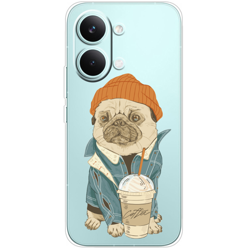 Прозорий чохол BoxFace Poco X8 Pro Max Dog Coffeeman