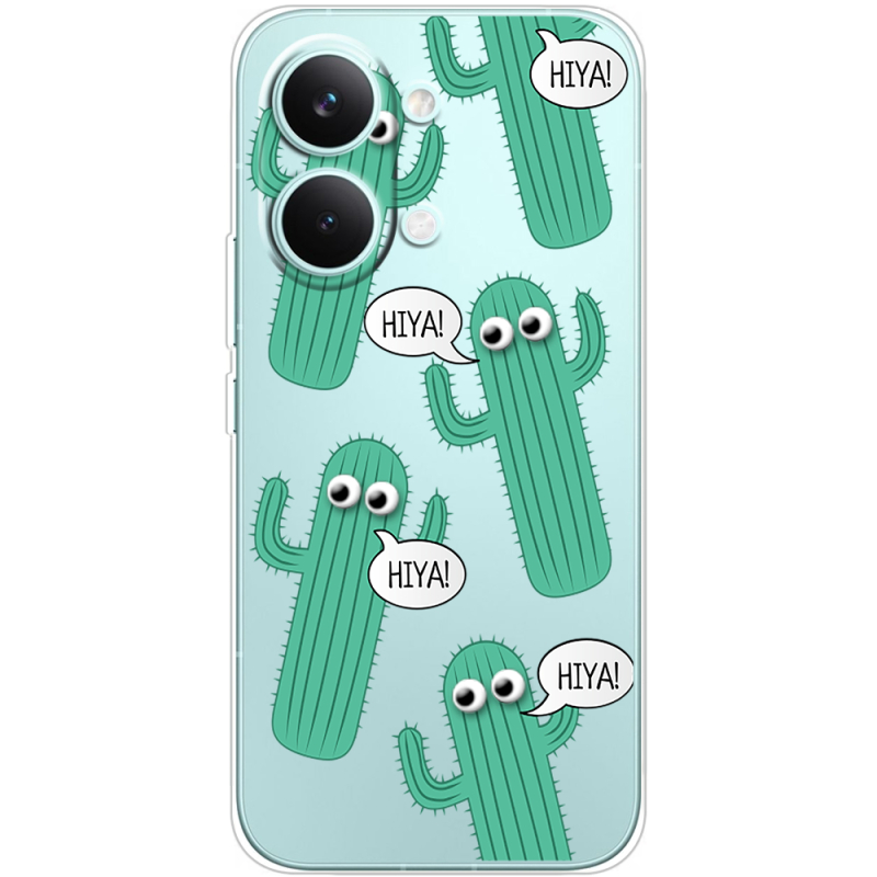 Прозорий чохол BoxFace Poco X8 Pro Max с 3D-глазками HIYA