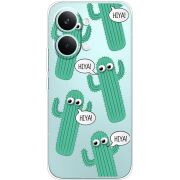 Прозорий чохол BoxFace Poco X8 Pro Max с 3D-глазками HIYA