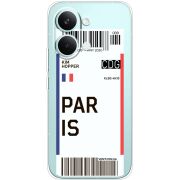 Прозорий чохол BoxFace Poco X8 Pro Max Ticket Paris