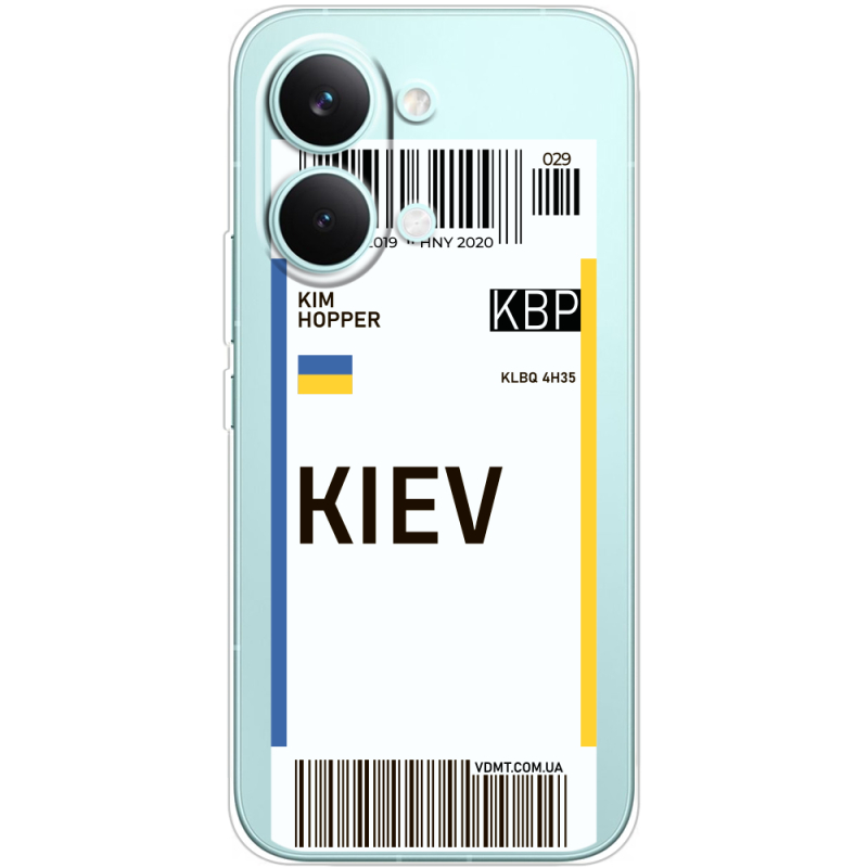 Прозорий чохол BoxFace Poco X8 Pro Max Ticket Kiev