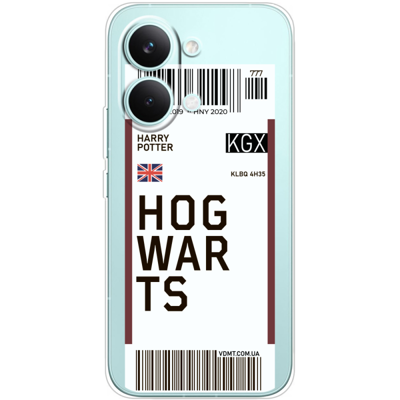 Прозорий чохол BoxFace Poco X8 Pro Max Ticket Hogwarts