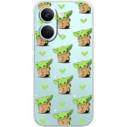 Прозорий чохол BoxFace Poco X8 Pro Max Pattern Baby Yoda