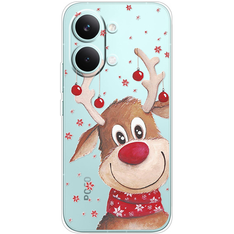 Прозорий чохол BoxFace Poco X8 Pro Max Winter Deer