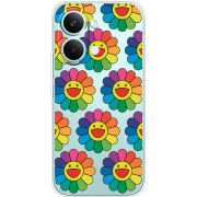 Прозорий чохол BoxFace Poco X8 Pro Max Hippie Flowers