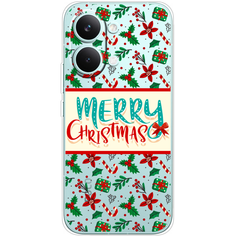 Прозорий чохол BoxFace Poco X8 Pro Max Vintage Christmas Pattern