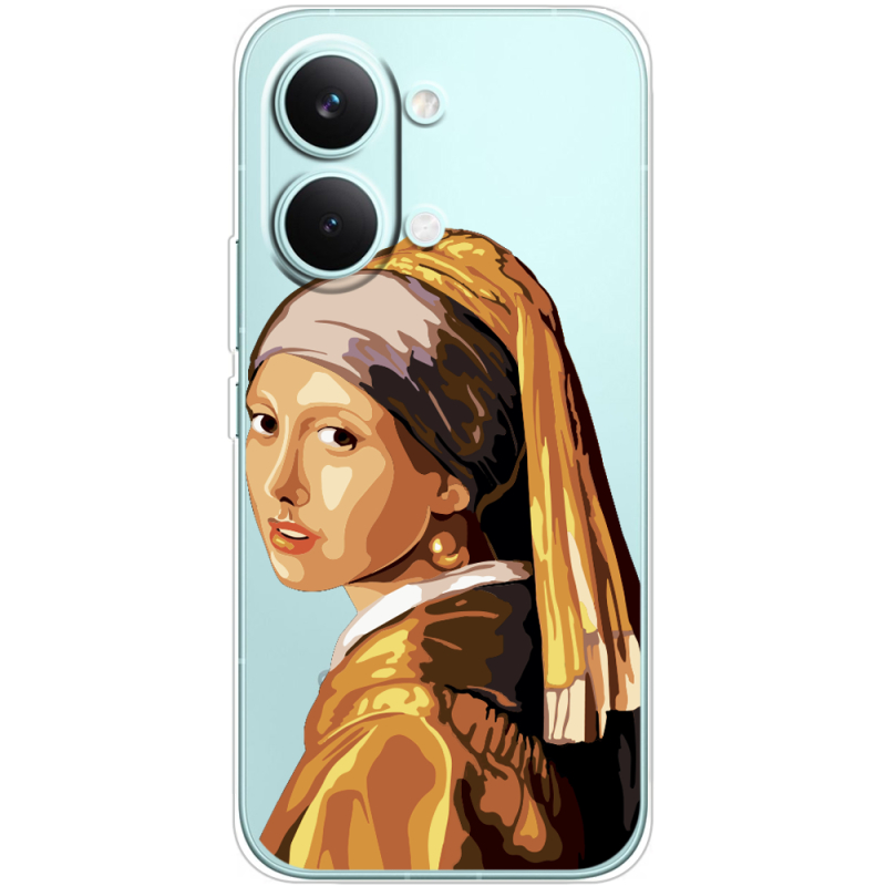 Прозорий чохол BoxFace Poco X8 Pro Max Девушка с жемчужной серёжкой