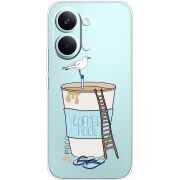 Прозорий чохол BoxFace Poco X8 Pro Max Segull in Cofee Pool