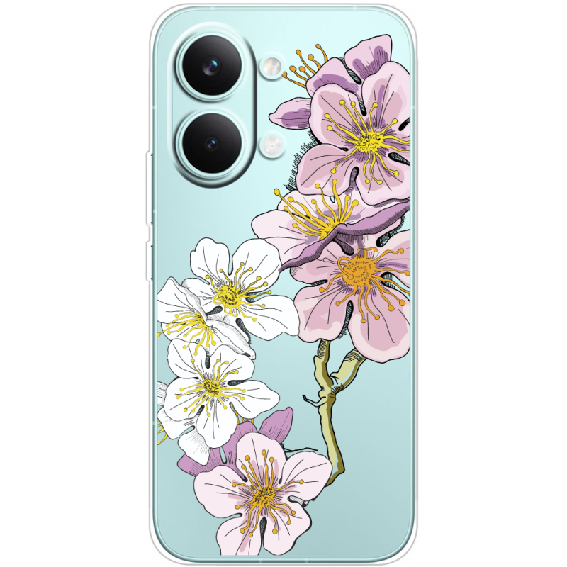 Прозорий чохол BoxFace Poco X8 Pro Max Cherry Blossom