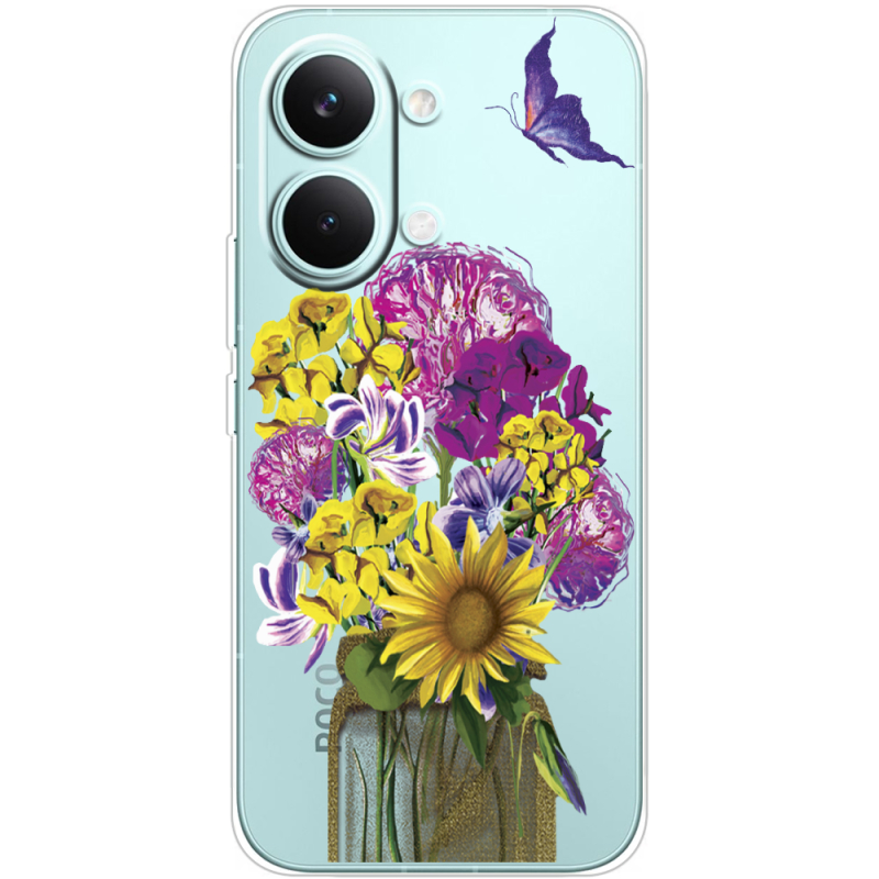 Прозорий чохол BoxFace Poco X8 Pro Max My Bouquet