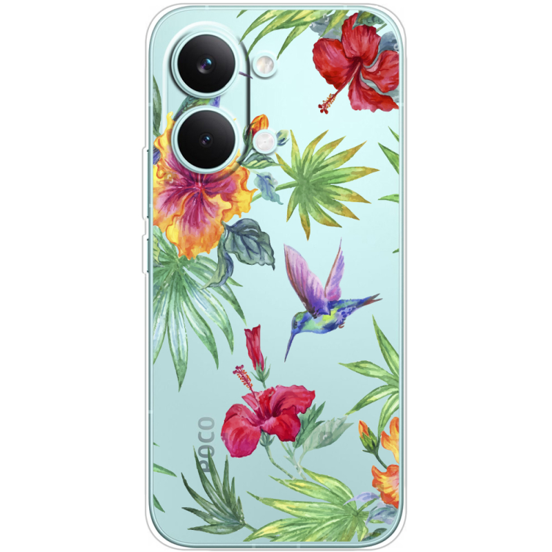 Прозорий чохол BoxFace Poco X8 Pro Max Tropical