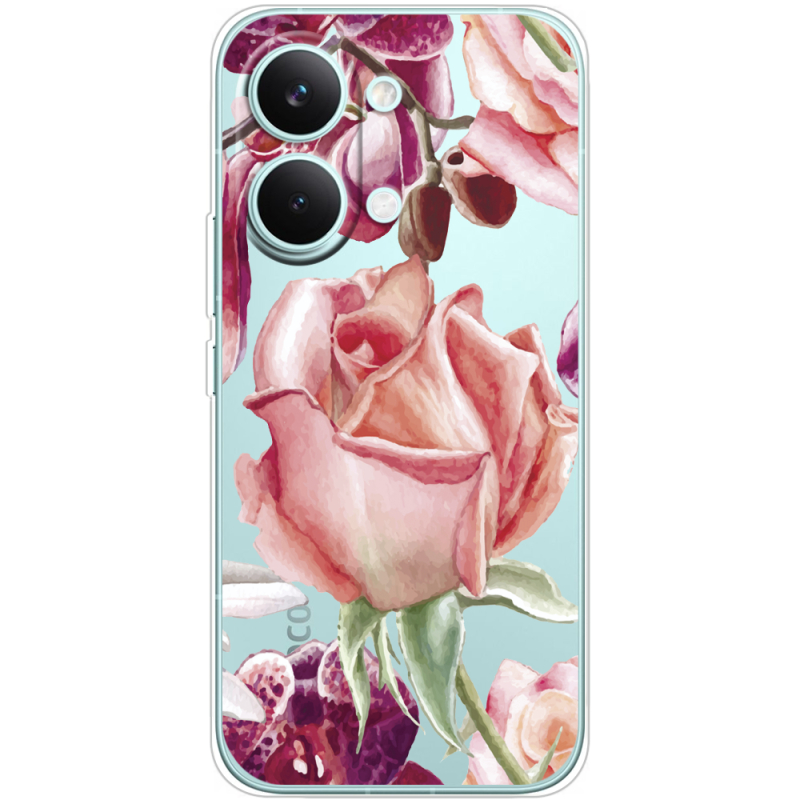 Прозорий чохол BoxFace Poco X8 Pro Max Rose