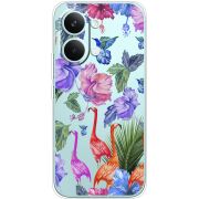 Прозорий чохол BoxFace Poco X8 Pro Max Flamingo