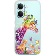 Прозорий чохол BoxFace Poco X8 Pro Max Colorful Giraffe