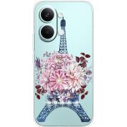 Чохол зі стразами Poco X8 Pro Max Eiffel Tower