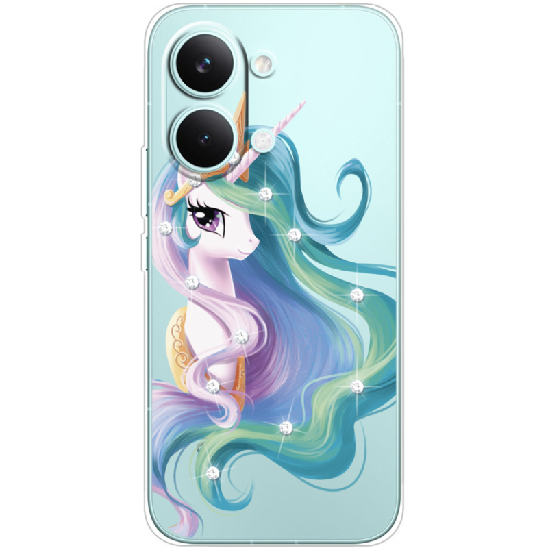 Чохол зі стразами Poco X8 Pro Max Unicorn Queen