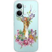 Чохол зі стразами Poco X8 Pro Max Deer with flowers