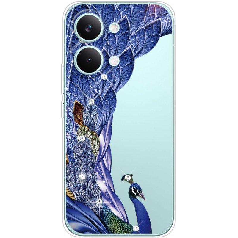 Чохол зі стразами Poco X8 Pro Max Peafowl