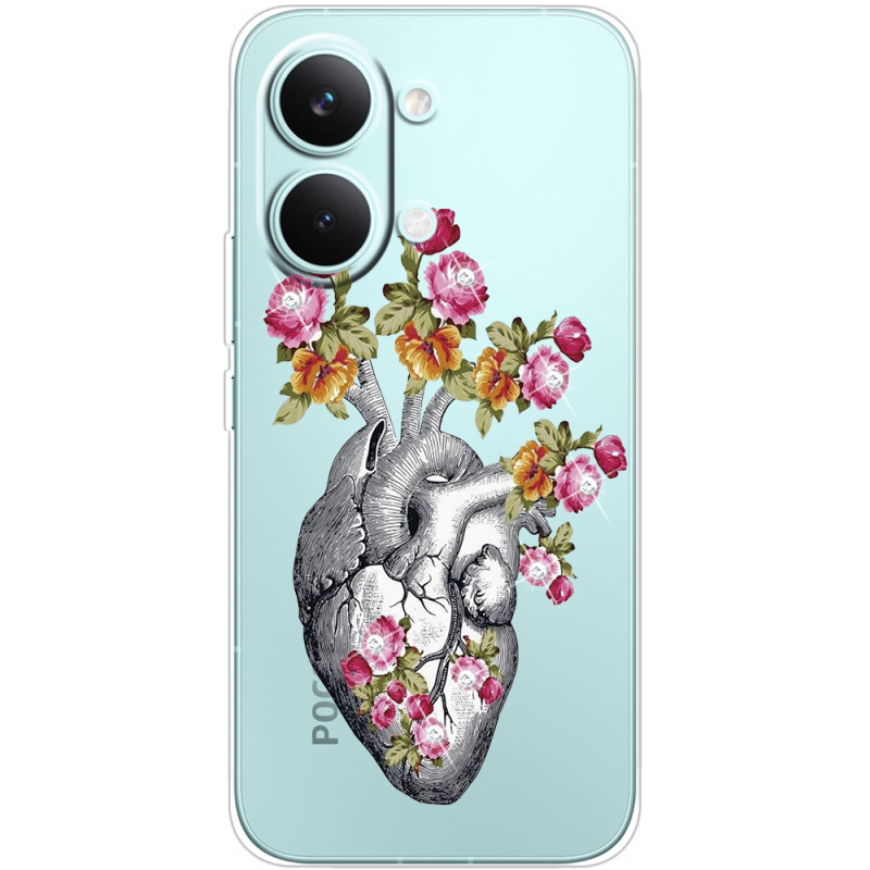 Чохол зі стразами Poco X8 Pro Max Heart