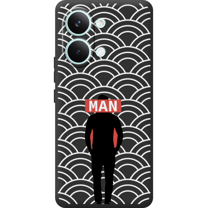Чорний чохол BoxFace Poco X8 Pro Max Man Pattern