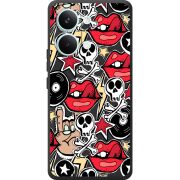 Чорний чохол BoxFace Poco X8 Pro Max Rock Graffiti