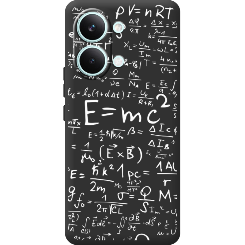 Чорний чохол BoxFace Poco X8 Pro Max E=mc2