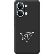 Чорний чохол BoxFace Poco X8 Pro Max Paper Plane